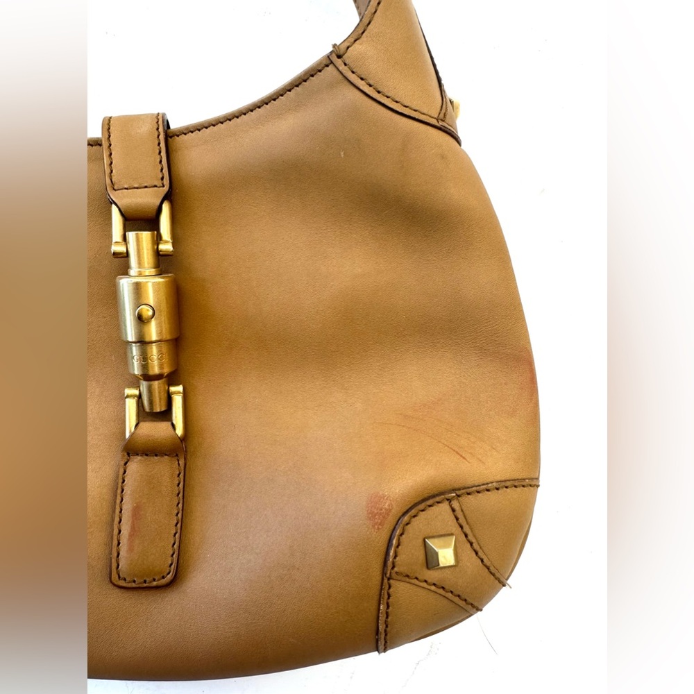 Gucci Jackie o’Hobo Neutral Leather Piston Lock Rose Gold Hardware Small Size - Picture 3 of 7
